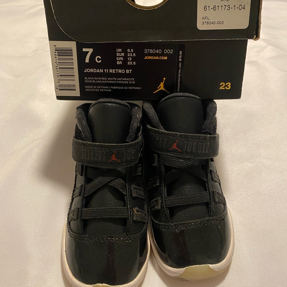 Jordan Kids Retro 11 Black Sneakers